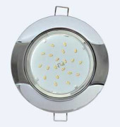 Ecola Gx53-H4 Светильник Встраиваемый"Волна" Хром-Черный-Хром 38X116 Ff71H4Ecb (арт. 508886)