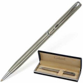 Ручка подарочная шариковая GALANT "Arrow Chrome", корпус серебристый, хромированные детали, пишущий узел 0,7 мм, синяя, 140408 (арт. 140408)