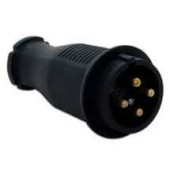 T-Plast Вилка Прямая Каучук 3P+Е 3Х16 380-415 V 31.02.301.0300 (арт. 338338)