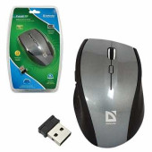 Мышь беспроводная DEFENDER Pulsar 655G, 5 кнопок + 1 колесо-кнопка, оптическая, серая, 52655 (арт. 510446)