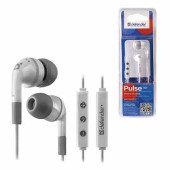 Наушники с микрофоном (гарнитура) DEFENDER Pulse 451, проводная, 1,2 м, вкладыши, для iPhone, белая, 63451 (арт. 511872)