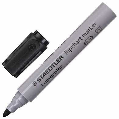 Маркер для флипчарта STAEDTLER "Lumocolor", непропитывающий, круглый, 2 мм, черный, 356-9 (арт. 150756)