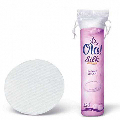 Ватные диски 120 шт., OLA-Silk Sense, двусторонние, 0052, 3480 (арт. 123767) купить в интернет-магазине ТОО Снабжающая компания от 798 T, а также и другие Ватные палочки и диски на сайте dulat.kz оптом и в розницу