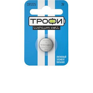 Э/п ТРОФИ BASIC CR1225 1BL (арт. 618573) купить в интернет-магазине ТОО Снабжающая компания от 196 T, а также и другие Диски литиевые на сайте dulat.kz оптом и в розницу