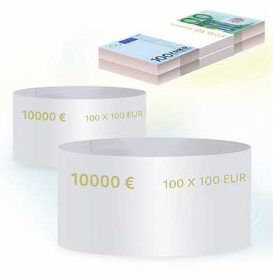 Бандероли кольцевые, комплект 500 шт., номинал 100 евро (арт. 603767)