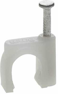 Скоба-держатель для круглого кабеля, с оцинкованным гвоздем, 10 мм, 40 шт, ЗУБР (арт. 45111-10)