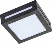 Ecola 3082W Светильник Влагозащищенный Матовый Квадр.Металл.Черный Ip65 1*Gx53 136Х136Х55 Fb53Ssech (арт. 475533)