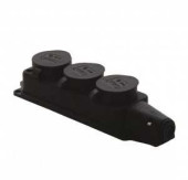 T-Plast Колодка Тройная С Загл. Каучук 2P+E 1X16 220-240V 31.01.308.0300 (арт. 338333)