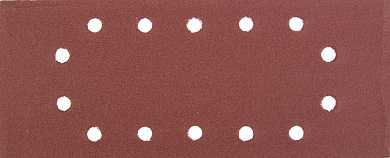 Лист шлифовальный универсальный STAYER "MASTER" на зажимах, 14 отверстий по периметру, для ПШМ, Р180, 115х280мм, 5шт (арт. 35469-180)