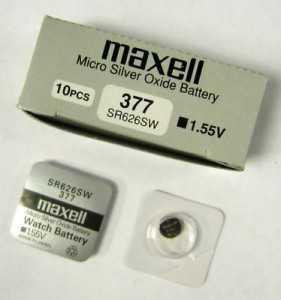 Батарейка Maxell 377 (Sr66) Sr626Sw/G4 Bl1 (арт. 14271)