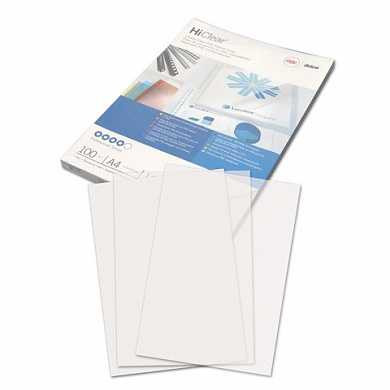 Обложки для переплета GBC, комплект 100 шт., PVC Transparent, A4, пластиковые, 150 мкм, прозрачные, CE011580E (арт. 530152)