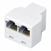 Компьютерный двойник (гнездо - 2 гнезда) 8p8c (RJ45) Rexant 03-0103 (арт. 628544)