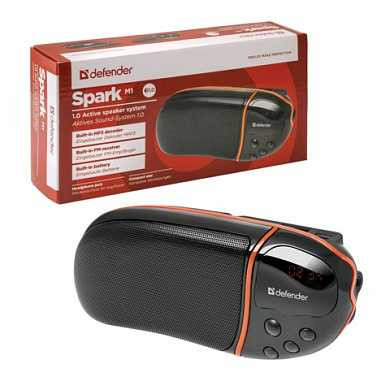 Колонка портативная DEFENDER Spark M1, 1.0, 6 Вт, FM-тюнер,1 порт USB, MP3-плеер, пластик, черная, 65543 (арт. 511783) купить в интернет-магазине ТОО Снабжающая компания от 20 482 T, а также и другие Компьютерные колонки на сайте dulat.kz оптом и в розницу