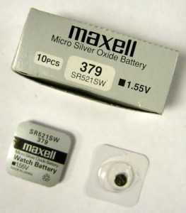 Батарейка Maxell 379 (Sr63) Sr521Sw/G0 Bl1 (арт. 14268)