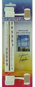 Термометр оконный на липучке ТБ-223 (-50/+50), картон упак