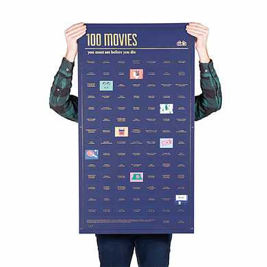 Постер «100 фильмов, которые нужно посмотреть прежде чем умереть» (арт. DYPOSTMOE)