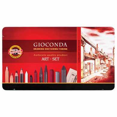 Набор художественный KOH-I-NOOR "Gioconda", 39 предметов, металлическая коробка, 8891000001PL (арт. 180829)