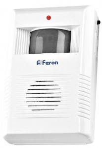 Feron Звонок беспроводной с ИК-датчиком движения 2 режима бел/сер 85dB 005-B 23690 (арт. 678295)