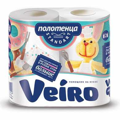 Полотенце бумажное VEIRO (Вейро), 2-х слойное, спайка 2 шт. х 16,3 м, 4п22 (арт. 123213) купить в интернет-магазине ТОО Снабжающая компания от 1 421 T, а также и другие Полотенца бумажные бытовые на сайте dulat.kz оптом и в розницу