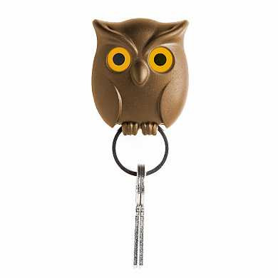 Держатель для ключей Night owl коричневый (арт. QL10195-BN)