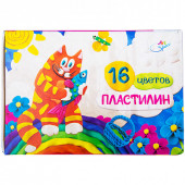 Пластилин ArtSpace, 16 цветов, со стеком, картон (арт. PL16_4224)
