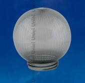 Uniel Рассеиватель Для Светильников Шар Призм., Дымч., D=25См, Посадочн., Пласт. Небьющ.Ufp-P250B Smoke (арт. 461608)