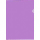 Папка-уголок OfficeSpace, А4, 150мкм, прозрачная фиолетовая (арт. Fmu15-6_872)