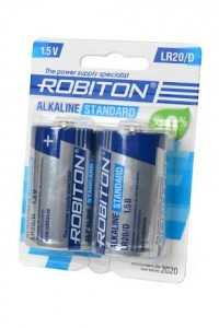 Батарейка Robiton LR20/373 BL2 (арт. 558339) купить в интернет-магазине ТОО Снабжающая компания от 1 568 T, а также и другие R20/D 373 батарейки на сайте dulat.kz оптом и в розницу