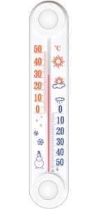 Термометр оконный ТБ-3-М1 исп.11 (-50...+50), 20*4см, липучка