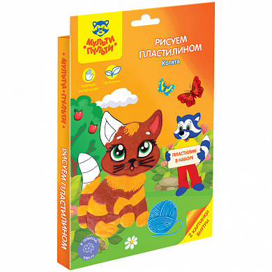 Набор для рисования пластилином Мульти-Пульти "Котята", картон, европодвес (арт. ПК_15266) купить в интернет-магазине ТОО Снабжающая компания от 1 127 T, а также и другие Наборы для творчества на сайте dulat.kz оптом и в розницу