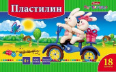 Пластилин  18 цветов, 360гр, со стеком, серия "Ушастики" (арт. 18_4225)