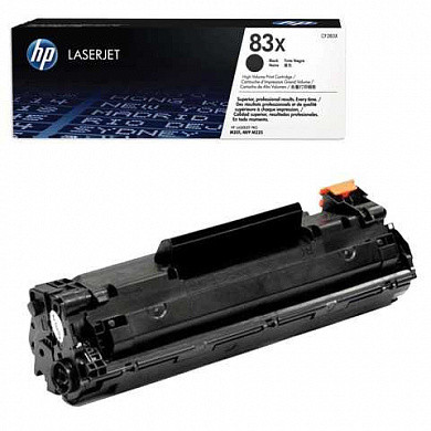 Картридж лазерный HP (CF283X) LaserJet Pro M201/M225, черный, оригинальный, ресурс 2200 стр. (арт. 361296)