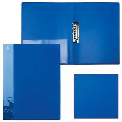 Папка с боковым металлическим прижимом и внутренним карманом БЮРОКРАТ, синяя, до 100 листов, 0,7 мм, PZ07Cblue (арт. 224823)