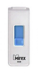 Флэш-диск USB 8Gb Mirex SHOT WHITE (ecopack) (арт. 382120)
