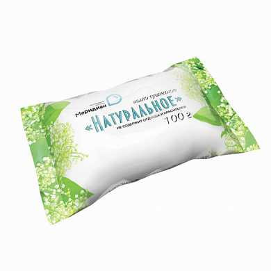 Мыло туалетное 100 г, "Натуральное", (Меридиан) (арт. 604051) купить в интернет-магазине ТОО Снабжающая компания от 216 T, а также и другие Мыло туалетное кусковое на сайте dulat.kz оптом и в розницу