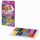 Пластилин GLOBUS "Лёпа", 16 цветов, 320 г, со стеком, ПЛ16-01 (арт. 104512)