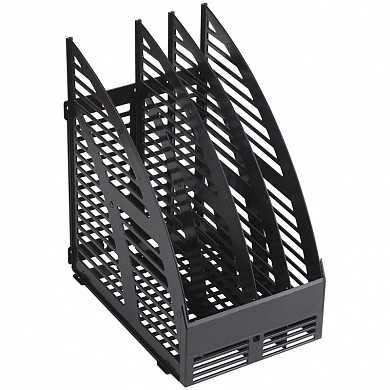 Лоток для бумаг вертикальный OfficeSpace, сборный, 3 отделения, черный (арт. 244238) купить в интернет-магазине ТОО Снабжающая компания от 1 960 T, а также и другие Лотки вертикальные (стойки-уголки) на сайте dulat.kz оптом и в розницу