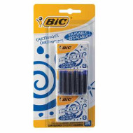 Картриджи чернильные BIC, комплект 24 шт., блистер, синие, 888751 (арт. 142158)
