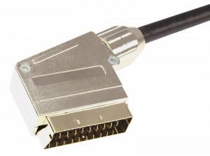 Шнур SCART Plug - SCART Plug 21pin 1.5М (GOLD) металл REXANT цена за шт (10), 17-1113 (арт. 612388)