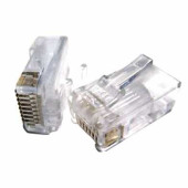 Коннекторы (вилки) RJ-45, комплект 100 шт., универсальные, категория 5e, 8p8c, PLUG3UP6/5 (арт. 511760)