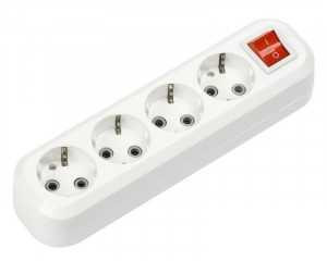 Колодка Smartbuy, 4 розетки, 16А, 250В, корпус АБС-пластик, белая, земля, выключатель, SBE-16-4-00-ZS (арт. 622011) купить в интернет-магазине ТОО Снабжающая компания от 2 058 T, а также и другие Колодки на сайте dulat.kz оптом и в розницу