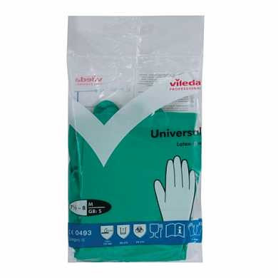 Перчатки хозяйственные нитриловые VILEDA, универсальные, антиаллергенные, размер M (средний), зеленые, 100801 (арт. 602157)