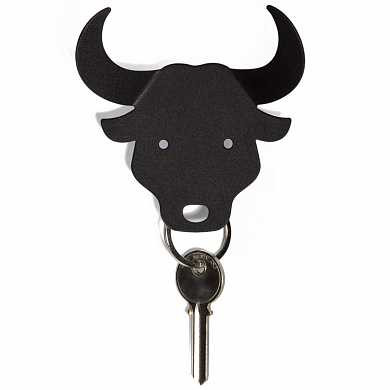 Держатель для ключей и аксессуаров Bull черный (арт. QL10152-BK)