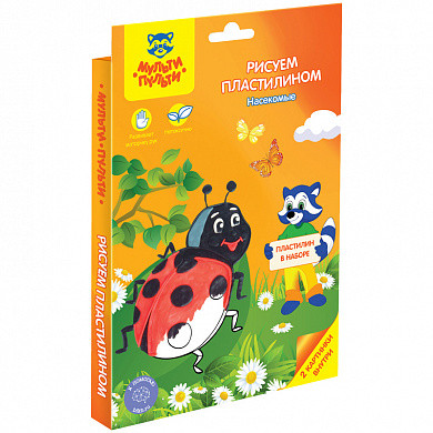 Набор для рисования пластилином Мульти-Пульти "Насекомые", картон, европодвес (арт. ПК_15267) купить в интернет-магазине ТОО Снабжающая компания от 1 127 T, а также и другие Наборы для творчества на сайте dulat.kz оптом и в розницу
