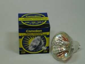 Лампа галогенная Camelion JCDR GU5.3 20Вт, 230В, 50мм (арт. 28570)