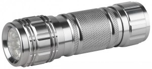 ЭРА фонарь ручной SD9 (3xR03) 9св/д, серебр/алюминий, ремень, BL (арт. 164756)