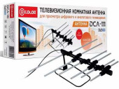 Антенна Комнатная D-Color Dca-111 (Дмв,Dvb-T/T2) Пассивная, 4Db, С Кабелем 2М (арт. 556348)