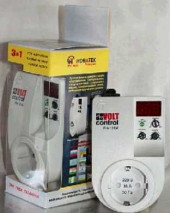 Реле Новатек VoltControl РН101М, 16A, 1 фаза, регулируемая защита по напряжению 160-280В, короткое замыкание, перегрузка, гроза, фильтр, индикатор, АПВ (арт. 461869)