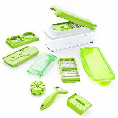 Овощерезка Nicer Dicer Plus (Найсер Дайсер + книга рецептов) (арт. 024:Z) купить в интернет-магазине ТОО Снабжающая компания от 9 016 T, а также и другие Приготовление пищи на сайте dulat.kz оптом и в розницу