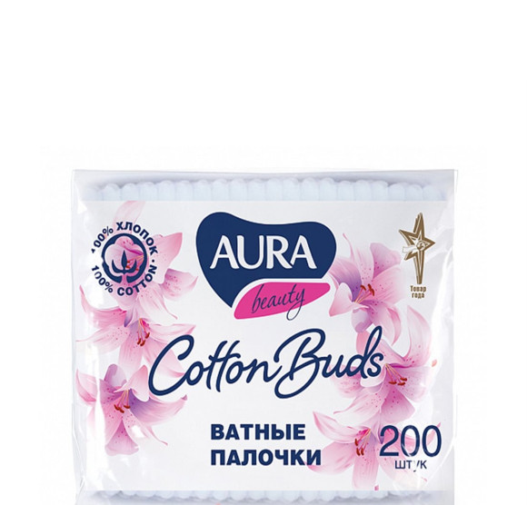 Ватные палочки 200 шт., AURA, полиэтиленовый пакет, 2883, 6440 (арт. 127813) купить в интернет-магазине ТОО Снабжающая компания от 735 T, а также и другие Ватные палочки и диски на сайте dulat.kz оптом и в розницу